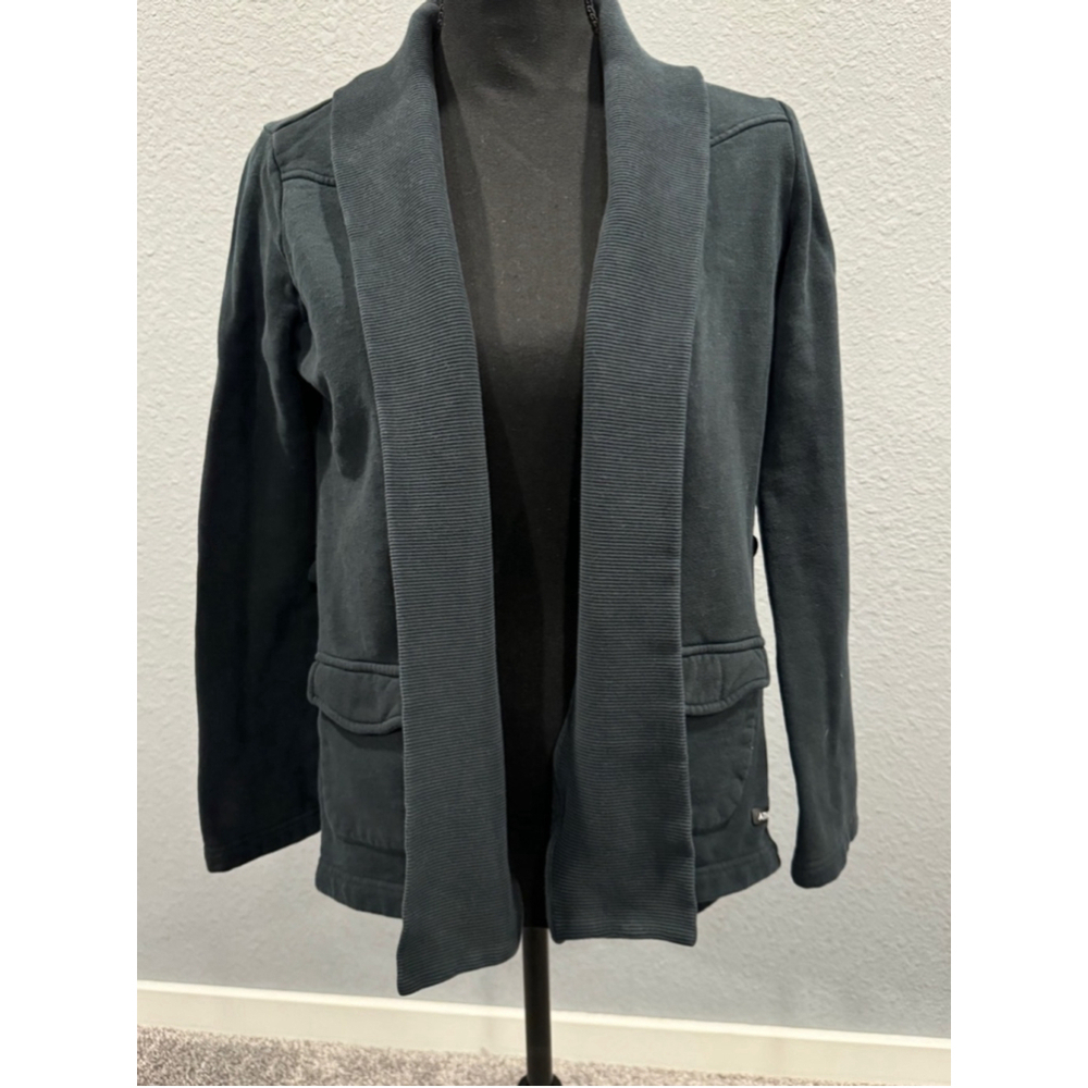Athleta Cozy Ribbed Open-Front Wrap Jacket Sz S